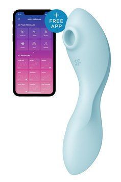 Вакуумный смарт-стимулятор с вибрацией Satisfyer Curvy Trinity 5 (Blue) (мятая упаковка!!!) SO6726-R фото