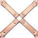 Хрестовина для фіксації Liebe Seele Rose Gold Memory Hog Tie, натуральна шкіра, рожеве золото SO9498 фото 3