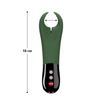 Вибратор для пениса Fun Factory MANTA moss green/black, подходит для парных игр SX0966 фото