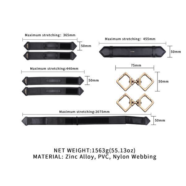 Фіксатори для рук та ніг LOCKINK Leg Spreader Strap SX0857 фото