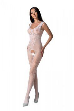 Бодистокинг с крыльями Passion BS098 One Size, white, средняя сетка, открытый доступ SO8937 фото
