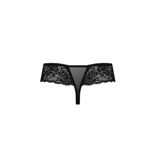 Трусики Passion Exclusive ABLA THONG L/XL, black PS25301 фото