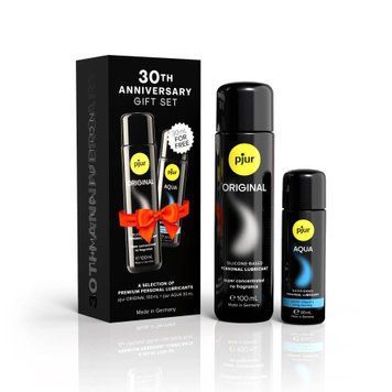 Юбилейный набор лубрикантов pjur 30th Anniversary Gift Set: Original 100 мл и Aqua 30 мл SX2799 фото