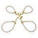 Перлинні наручники та поножі LOCKINK Pearl Handcuffs & Anklecuffs SX0909 фото 1