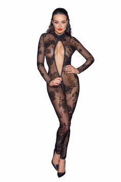 Сетчатый бодистокинг Noir Handmade F237 Long tulle overall, S SX0121 фото