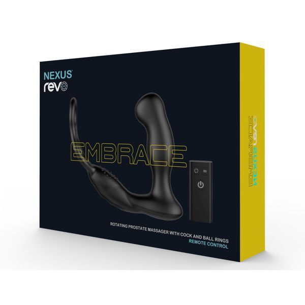 Масажер простати Nexus Revo Embrace з обертальною головкою та з ерекційним кільцем SO3842 фото