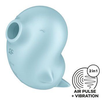 Вакуумний кліторальний стимулятор з вібрацією Satisfyer Sassy Seal, 2 незалежні мотори SX1210 фото