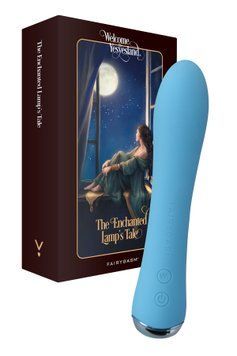 Вибратор с подогревом FairyGasm WowGenie blue, подогрев до 42 &deg;C SX0653 фото