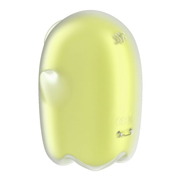Вакуумний кліторальний стимулятор з вібрацією Satisfyer Glowing Ghost Yellow, світиться в темряві SX0543 фото