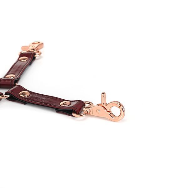 Шкіряна хрестовина Liebe Seele Wine Red Hogtie SO9459 фото