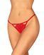Трусики с доступом Obsessive Ingridia crotchless thong M/L, красные SO9044 фото 1