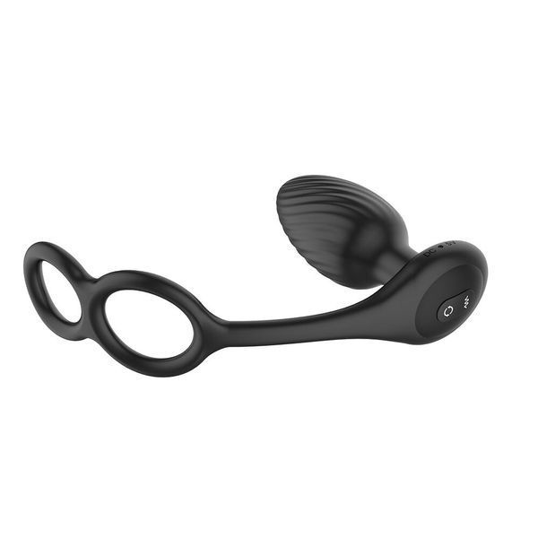 Анальна вібропробка Nexus Tornado Cock and Ball Ring обертання+вібрація, ерекційне кільце, пульт SX2416 фото