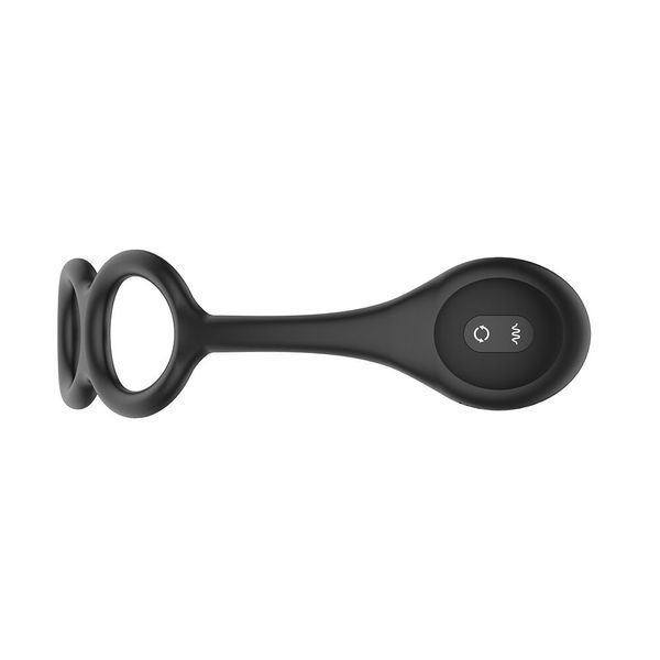 Анальна вібропробка Nexus Tornado Cock and Ball Ring обертання+вібрація, ерекційне кільце, пульт SX2416 фото