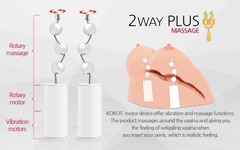 Мастурбатор Kokos Juilana Breast 2WayPlus с вибрацией и массажем SO2485 фото