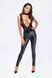 Комбинезон Noir Handmade F298 Libido, XL, под латекс, кружевной верх, чокер, съемные бусы, доступ SX0228 фото 3