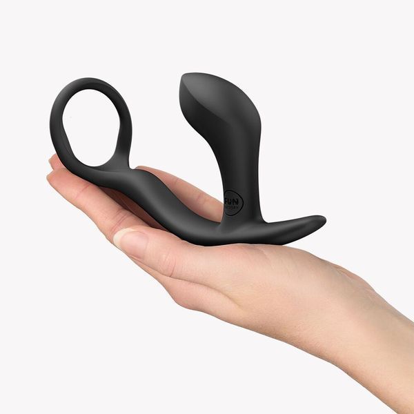 Анальна пробка з ерекційним кільцем Fun Factory BOOTIE RING Black SX3309 фото