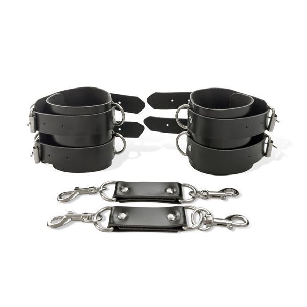 Наручники чоловічі Art of Sex - Handcuffs Dragons man з екошкіри, колір чорний SO9975 фото