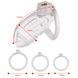 Клітка для пеніса LOCKINK SEVANDA Plastic Penis Chastity Cage, прозора, 3 кільця різних розмірів SX0871 фото 9