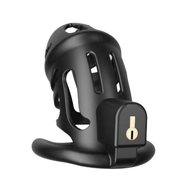 Клітка для пеніса LOCKINK SEVANDA Naja-Cobra Chastity Cage, чорна, 3 кільця різних розмірів SX0872 фото