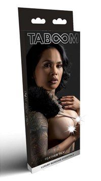 Тіклер-перо чорне Taboom Luxury Bondage Essentials на довгій сріблястій ручці TB17126 фото