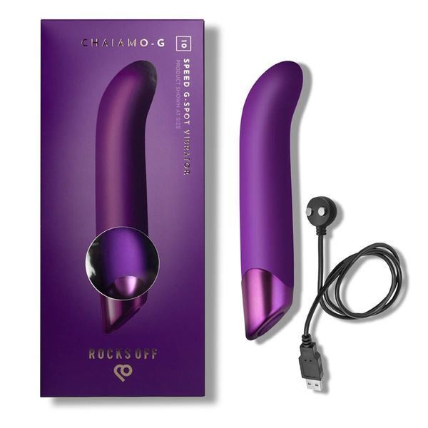 Вибратор для точки G Rocks Off Chaiamo G Purple, 10 режимов SX1202 фото