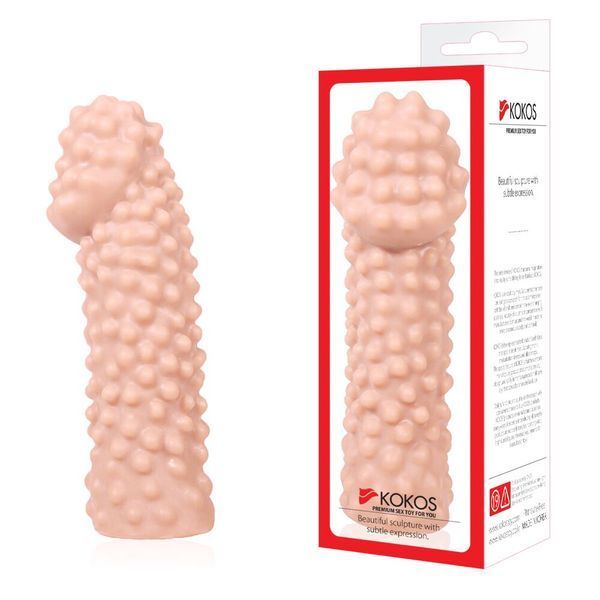 Насадка на член Kokos Extreme Sleeve ES.10 размер M, утолщающая, стимулирующий рельеф SO1820 фото
