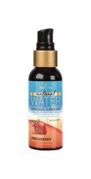 Смазка на водной основе Sensuva Natural Water-Based Strawberry (57 мл) без глицерина и парабенов SO3221 фото