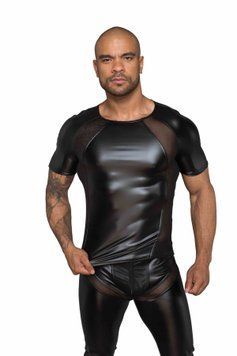 Футболка з мокрим ефектом Noir Handmade H056 Men's T-shirt made of powerwetlook, XL SX0088 фото