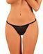 Прозорі стрінги із мереживом Obsessive Celia Noir thong M/L SO7869 фото 3