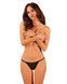 Прозорі стрінги із мереживом Obsessive Celia Noir thong M/L SO7869 фото 1