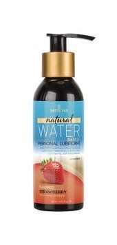 Смазка на водной основе Sensuva Natural Water-Based Strawberry (125мл) без глицерина и парабенов SO3226 фото