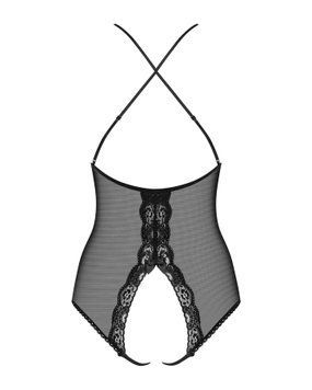 Сетчатое боди с открытыми ягодицами Obsessive 841-TED-1 teddy L/XL, черный SO7185 фото