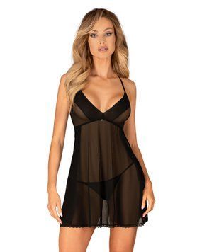 Пеньюар и трусики Obsessive Latinesa babydoll & thong M/L SO9778 фото