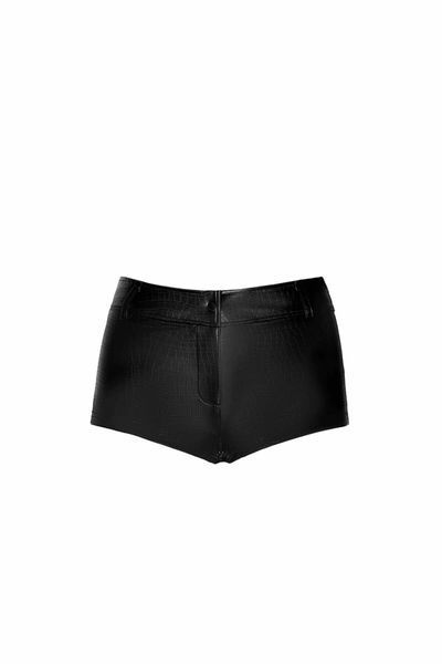 Шортики Noir Handmade F318 Wild, XXL, black, под латекс, крокодиловый принт, с доступом SX0337 фото