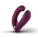 Двойной вибратор Rocks Off Gemini Burgundy, 2 мотора, по 10 режимов, сменное положение ручки SX2425 фото 1