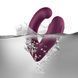 Двойной вибратор Rocks Off Gemini Burgundy, 2 мотора, по 10 режимов, сменное положение ручки SX2425 фото 9
