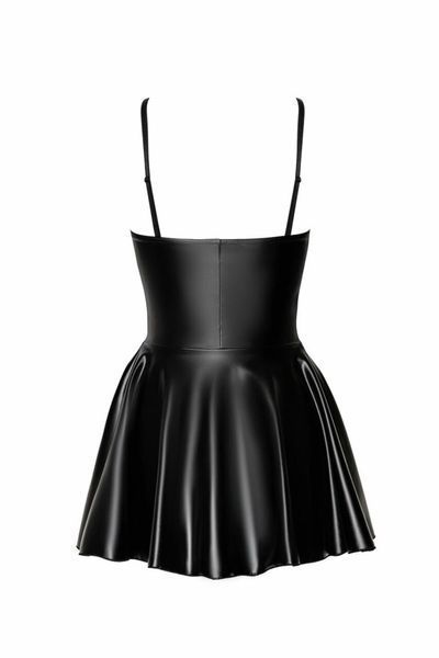 Сукня Noir Handmade F308 Dreamer, XXL, міні, під латекс, відкриті плечі, спідниця кльош, блискавка спереду SX0289 фото