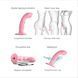 Насадка для страпона з подвійною точковою пульсацією Strap-On-Me TAPPING DILDO WAVE &ndash; CORAL PINK, М SO9622 фото 3