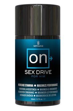 Крем для підвищення лібідо у чоловіків Sensuva ON Sex Drive for Him 50мл, з натуральними екстрактами SO3184 фото