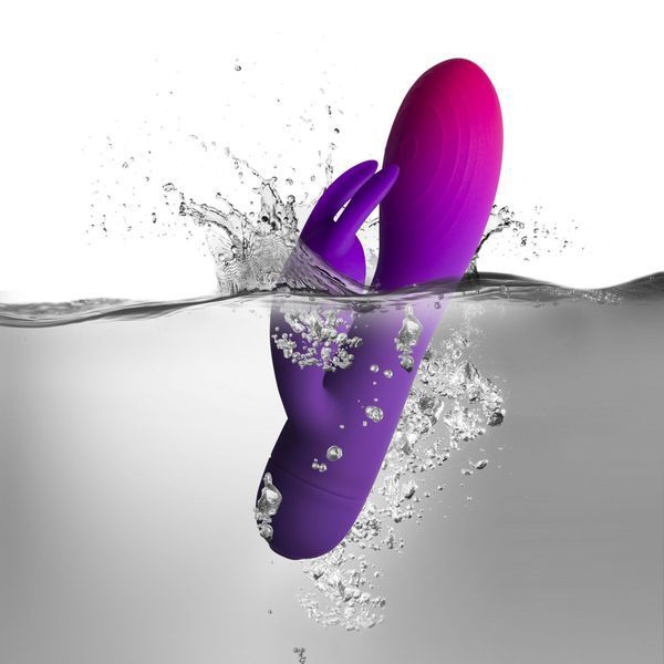 Вібратор-кролик Rocks Off Glo Girl &ndash; Rabbit, 2 мотори, 10 режимів, на батарейках SX2428 фото
