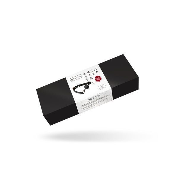 Повітропроникний кляп Liebe Seele Boudoir Amor Ball Gag Black, силіконова кулька, діаметр 4,3 см SX1667 фото