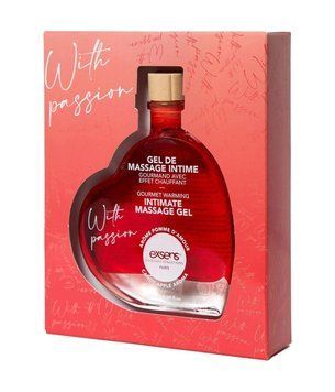 Массажный гель EXSENS With Passion Candy Apple 50 мл разогревающий, без сахара, съедобный SX2191 фото