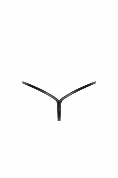 Трусики-стринги Noir Handmade P012 Wild, 3XL, под латекс, крокодиловый принт, застежки по бокам SX0344 фото