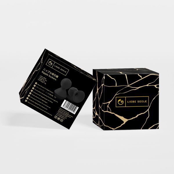 Присоски для сосків Liebe Seele Nipple Suckers Black, силікон SO9529 фото