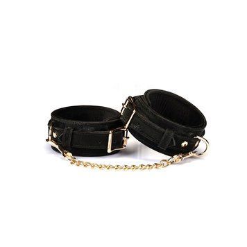 Поножі Liebe Seele Boudoir Amor Ankle Cuffs Black, знімний з&rsquo;єднувальний ланцюжок SX1670 фото