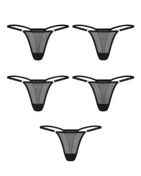 Набор трусиков Obsessive Violami 5-pack thong S/M SX3626 фото