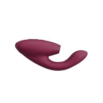 Подвійний вакуумний кліторальний стимулятор Womanizer Duo 2 - Bordeaux, незалежні мотори SO8755 фото