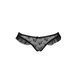 Трусики з оборками Passion Exclusive DONIA THONG L/XL, black PS25901 фото 4