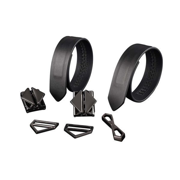 Набір фіксаторів для рук та ніг LOCKINK Hogtie Set, чорний, ремені з натуральної шкіри SX0841 фото
