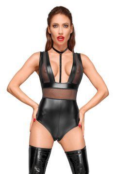 Боди с мокрым эффектом Noir Handmade F183 Powerwetlook body, M SX0054 фото